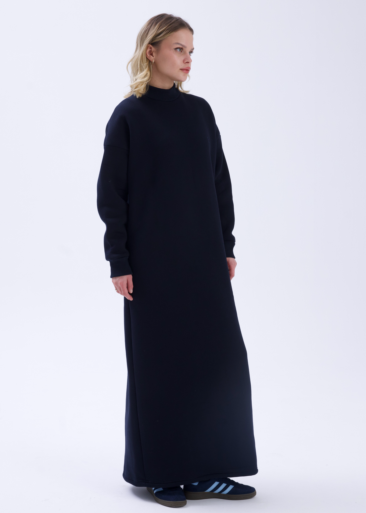 Comfy Sweat Elbise Lacivert