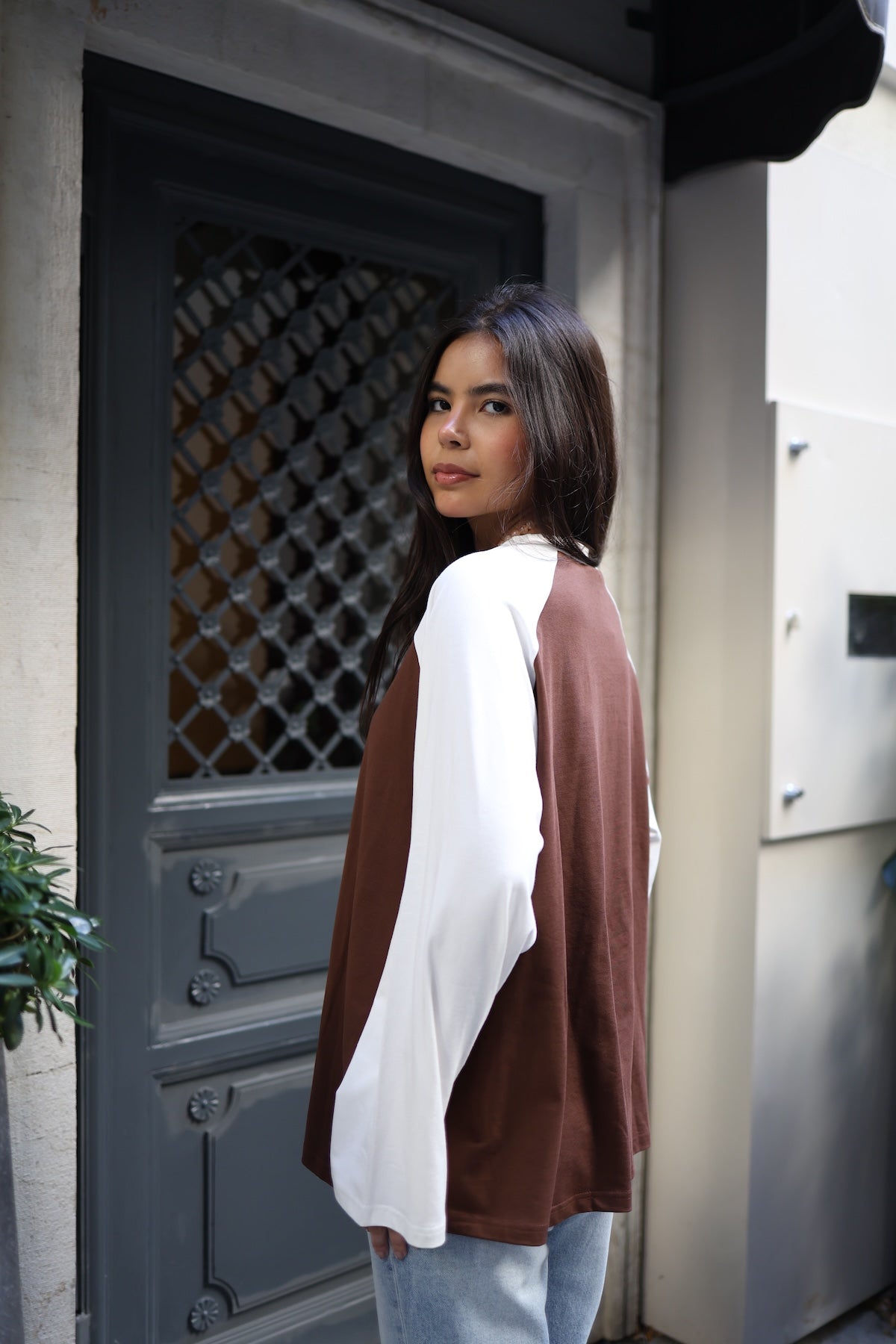 Reglan Kol Body Kahve - Beyaz