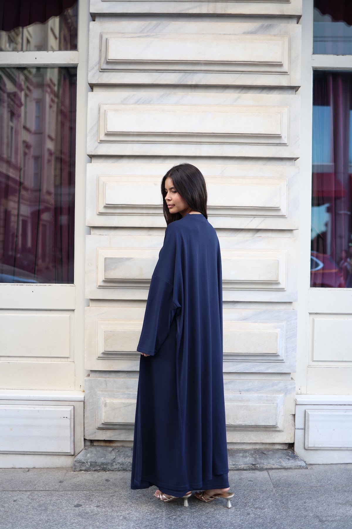 İkili Abaya Takım - Lacivert