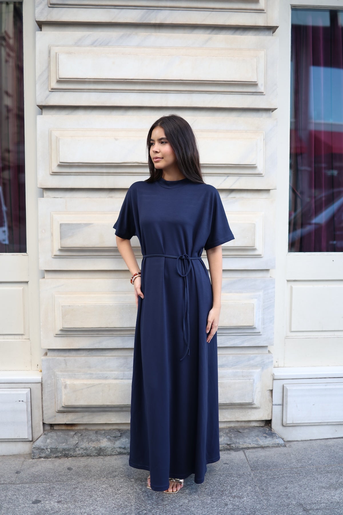 İkili Abaya Takım - Lacivert
