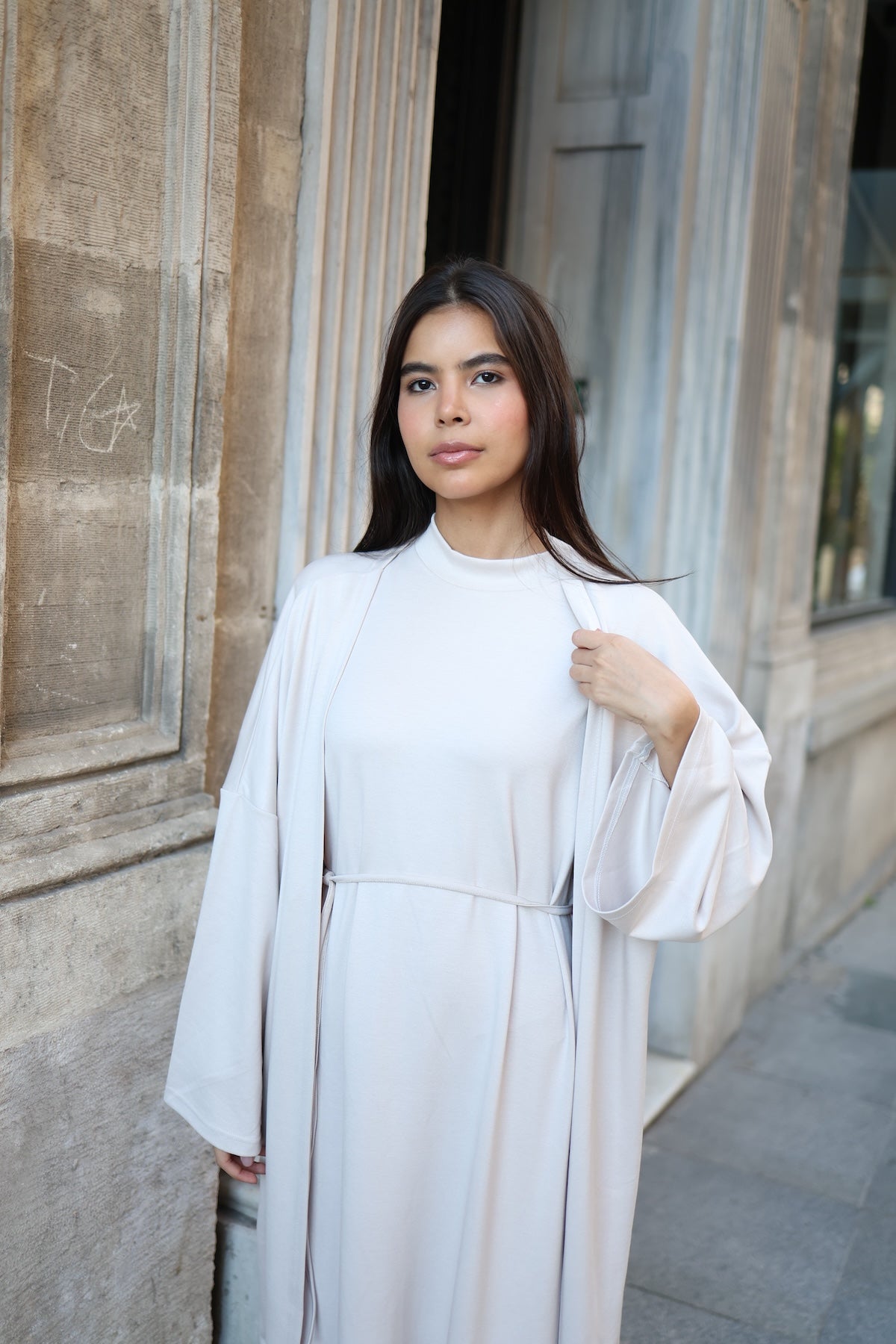 İkili Abaya Takım - Taş