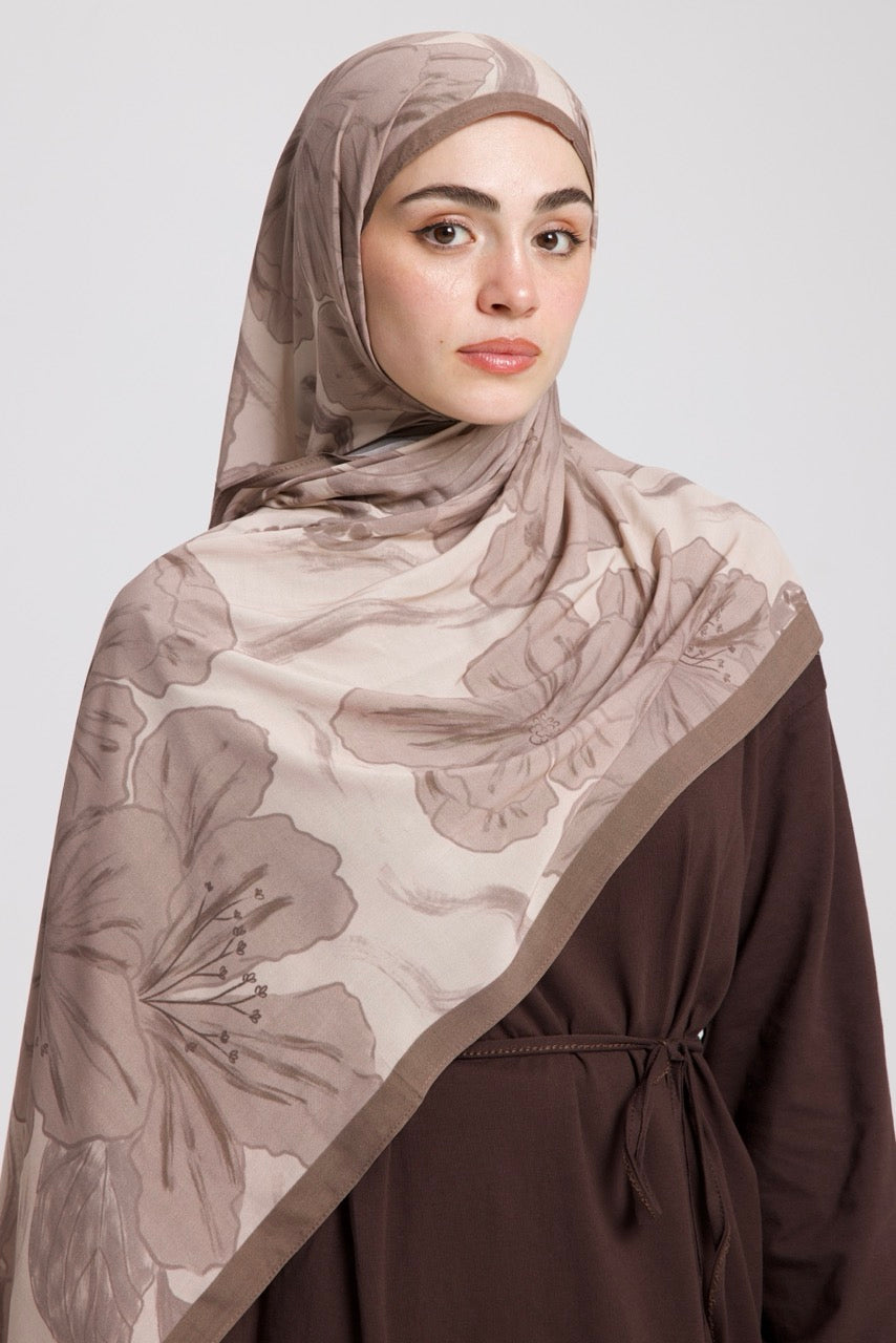 UBÇ Desen Soft Bambu Şal Bej