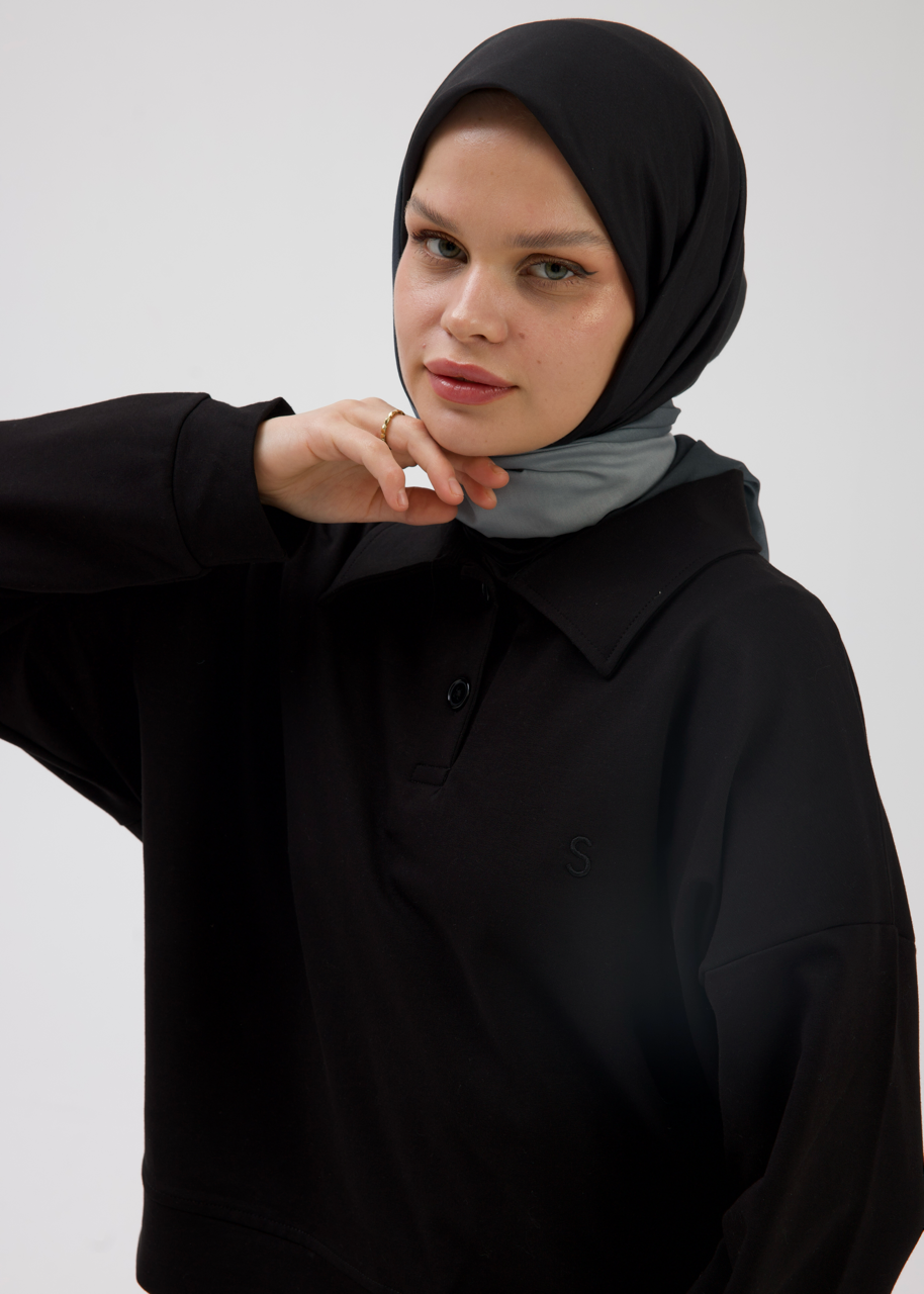 Degrade Soft Bambu Eşarp Siyah