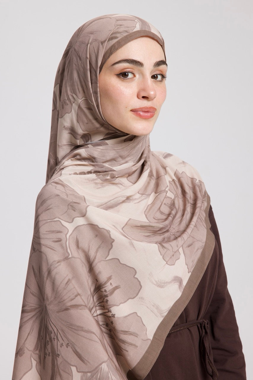 UBÇ Desen Soft Bambu Şal Bej