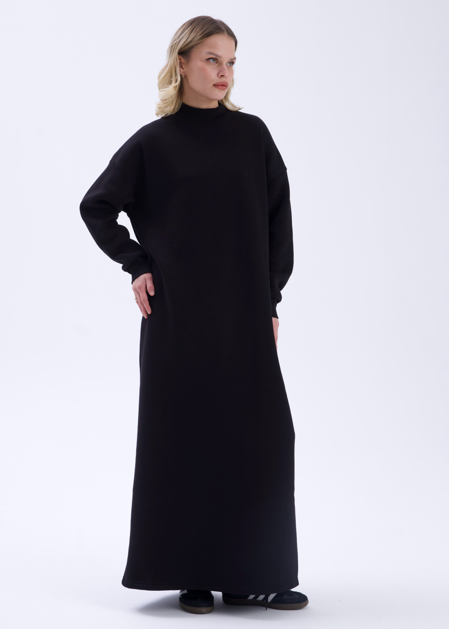 Comfy Sweat Elbise Siyah