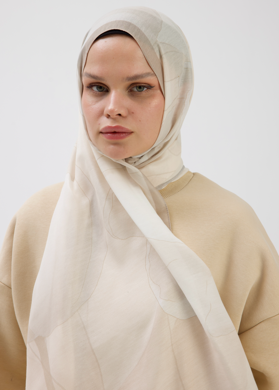 Lale Desen Soft Bambu Şal Taş