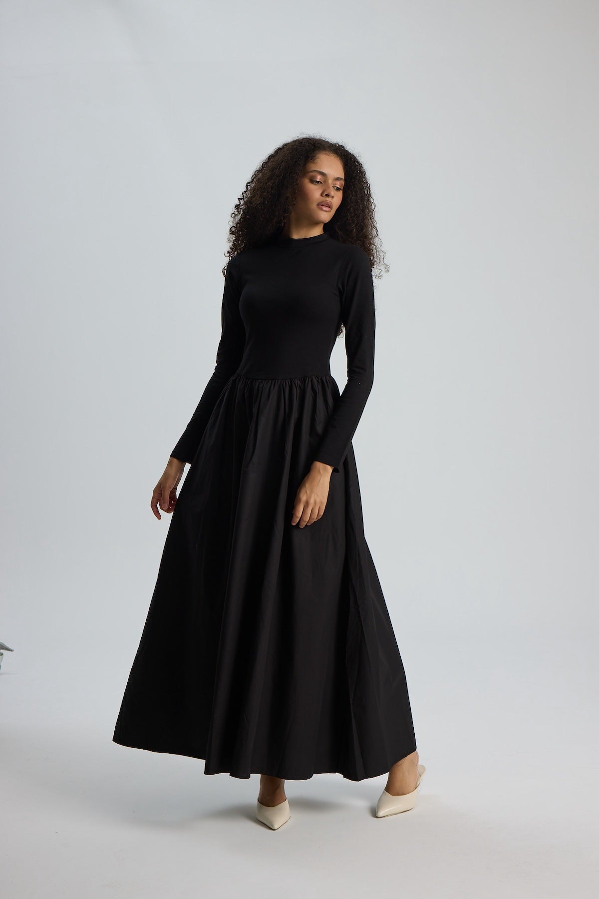 Noir Maxi Elbise Siyah