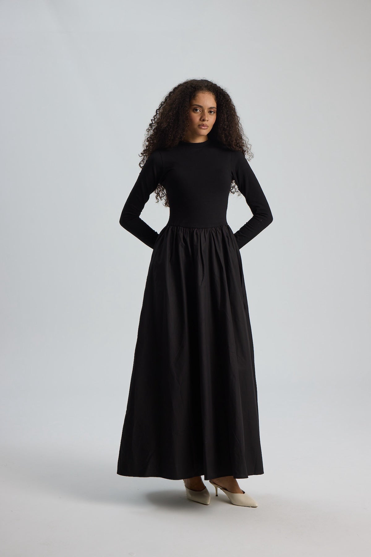 Noir Maxi Elbise Siyah