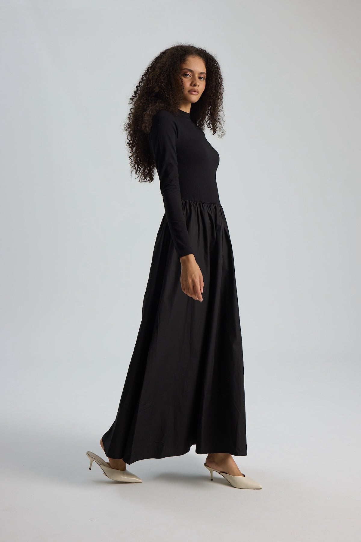 Noir Maxi Elbise Siyah