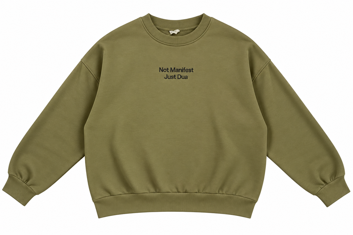 Nakışlı Sweatshirt 3 İplik Şardonlu Just Dua