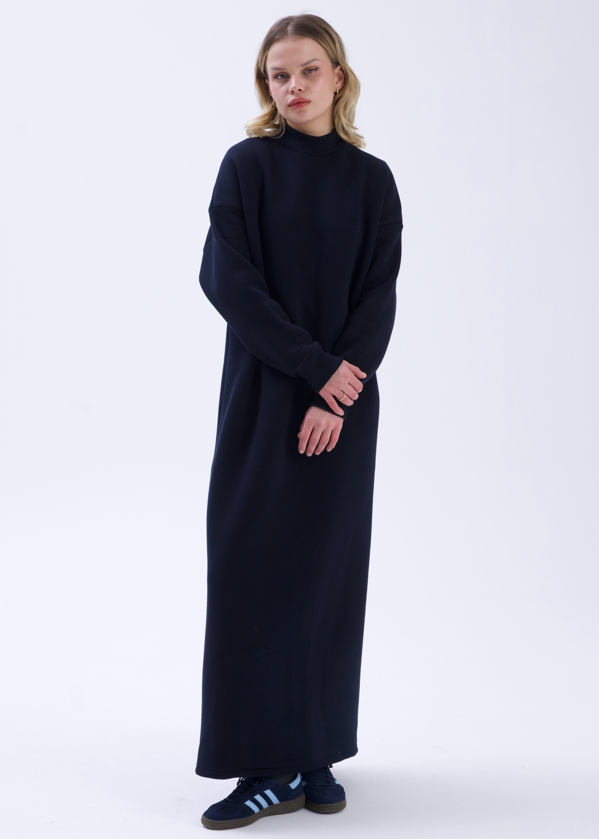 Comfy Sweat Elbise Lacivert