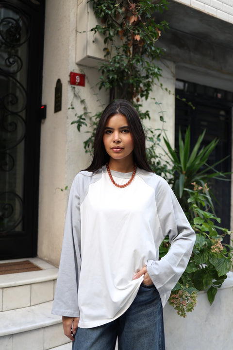 Reglan Kol Body Beyaz - Gri