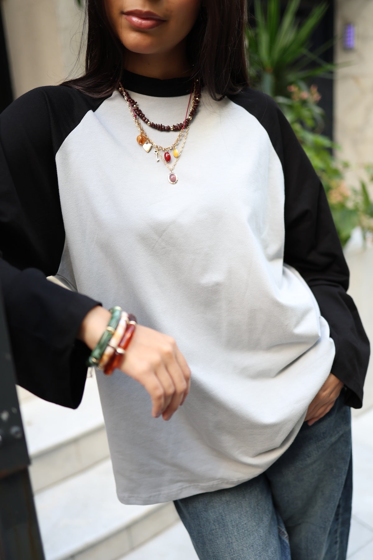 Reglan Kol Body Gri - Siyah