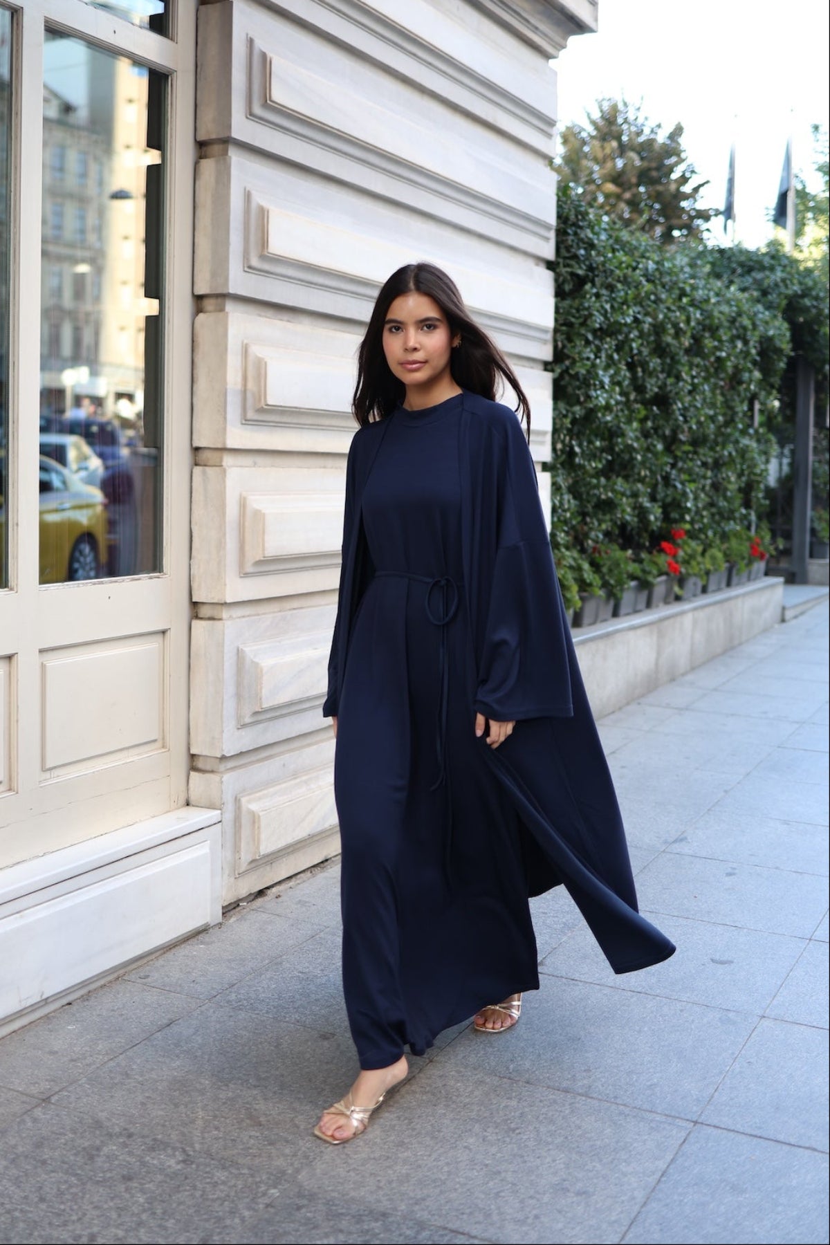 İkili Abaya Takım - Lacivert