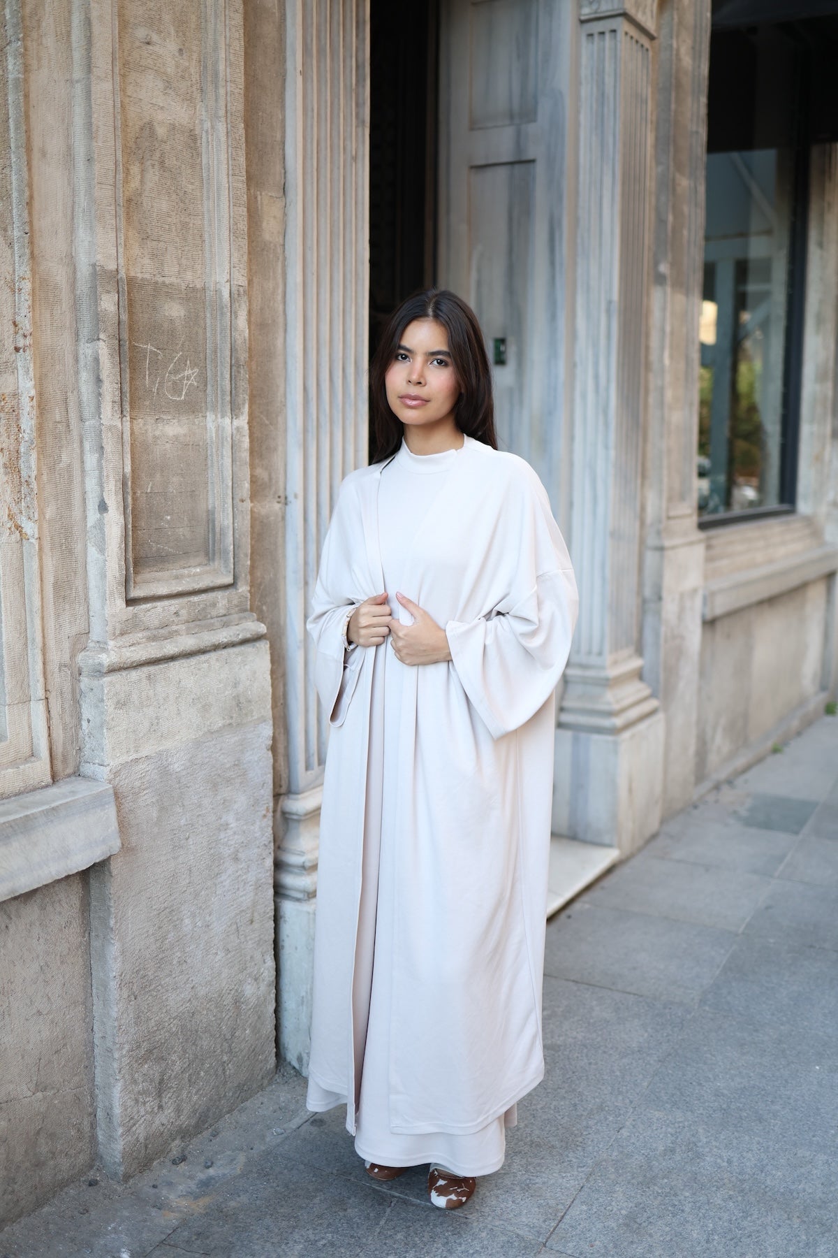 İkili Abaya Takım - Taş