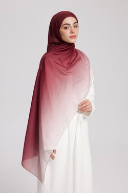 Degrade Soft Bambu Şal Mürdüm