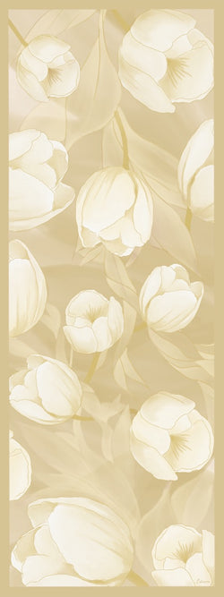 Lale Desen Soft Bambu Şal Tereyağı Sarısı