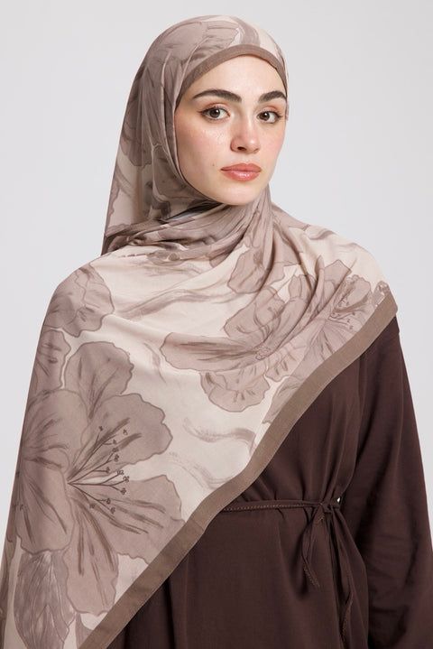 UBÇ Desen Soft Bambu Şal Bej