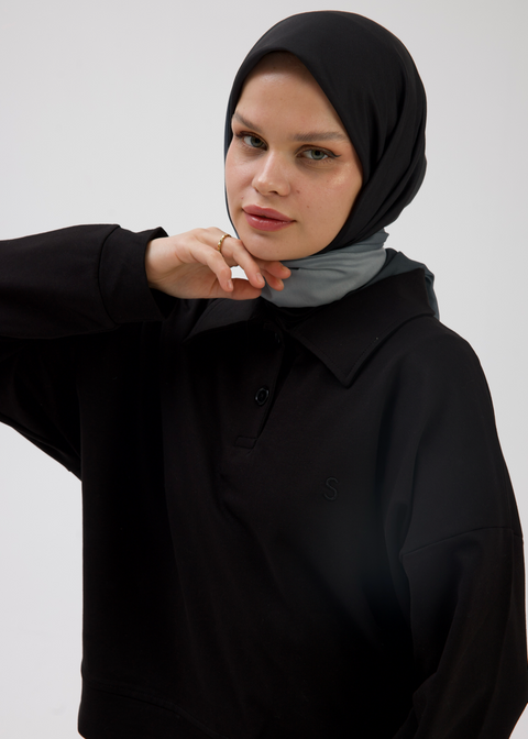 Degrade Soft Bambu Eşarp Siyah