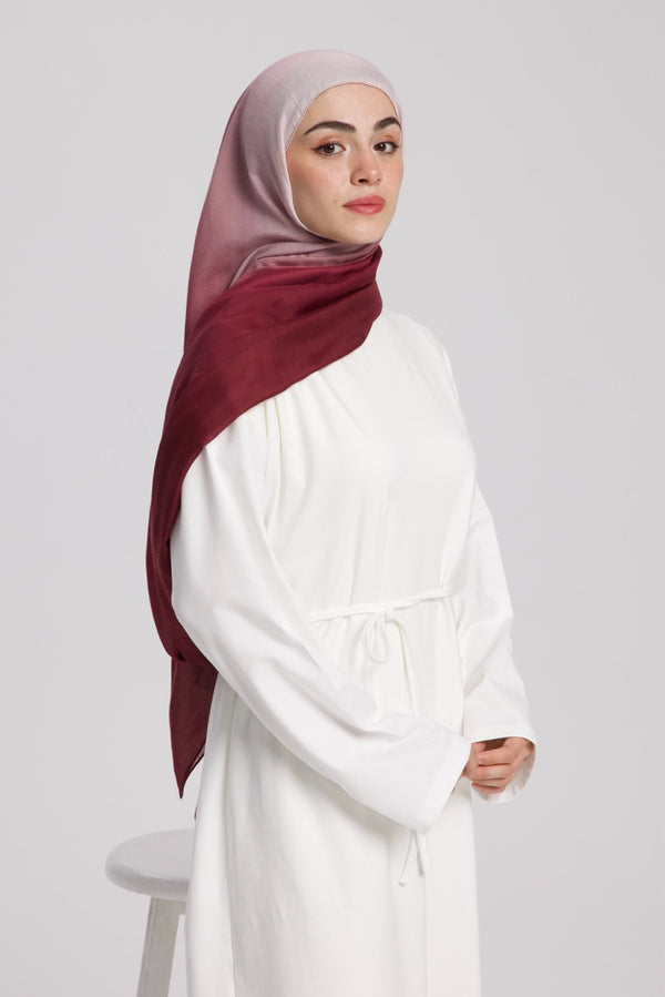 Degrade Soft Bambu Şal Mürdüm