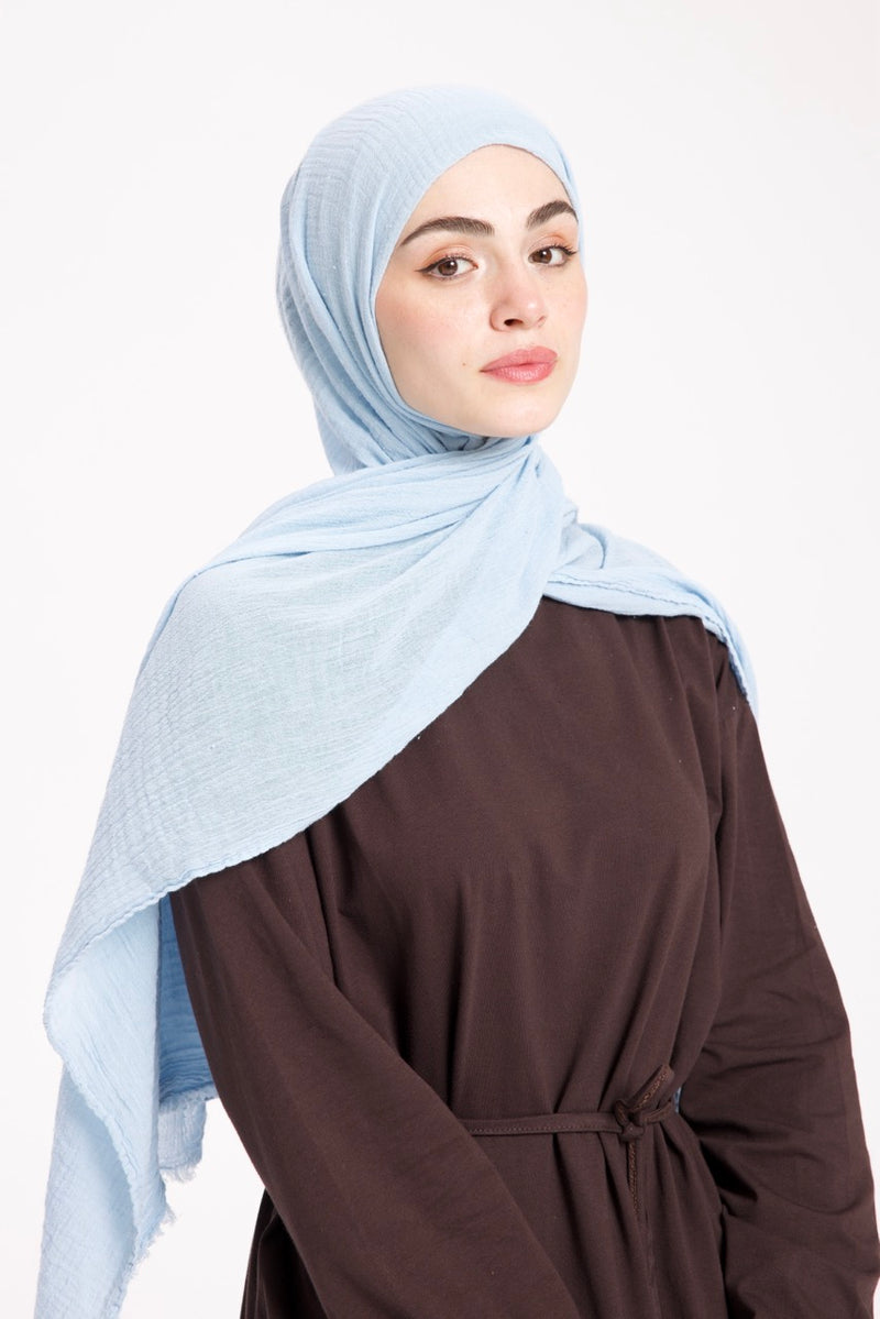 Crinkle Essence Şal Bebek Mavi