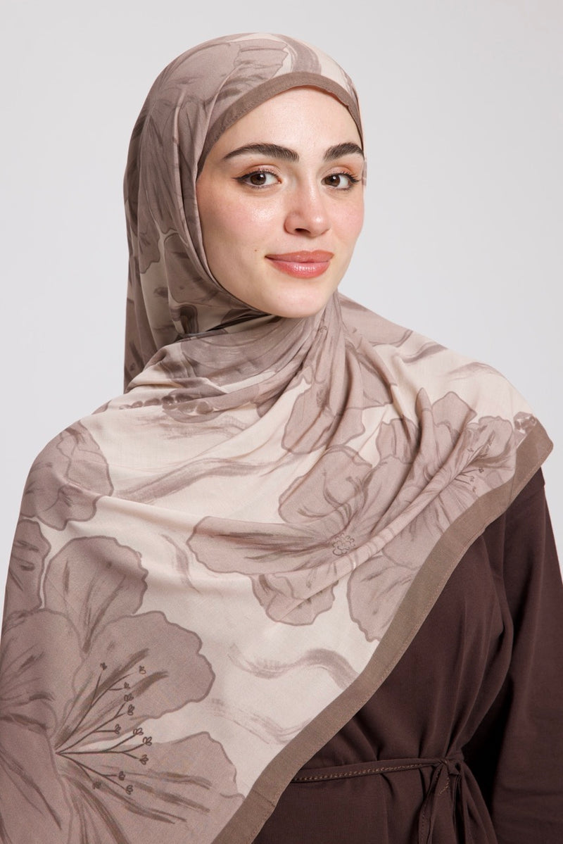 UBÇ Desen Soft Bambu Şal Bej