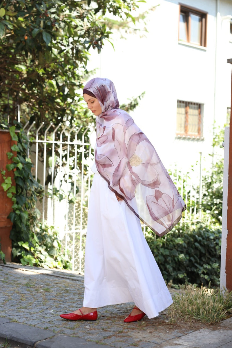 MANOLYA DESEN SOFT BAMBU ŞAL Bordo