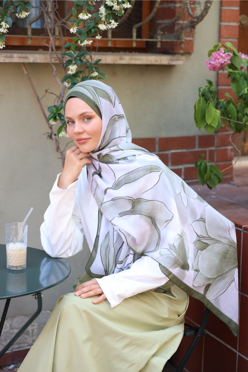 MANOLYA DESEN SOFT BAMBU ŞAL Koyu Yeşil