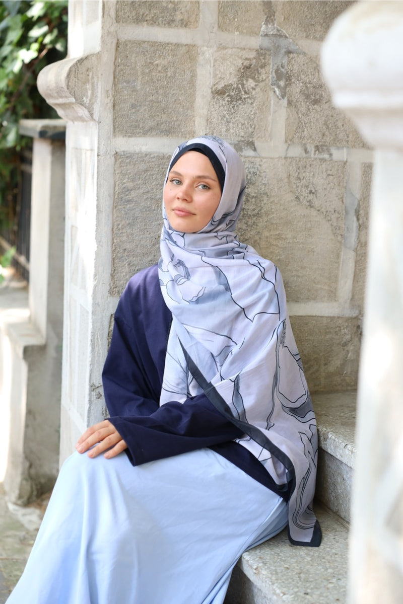 MANOLYA DESEN SOFT BAMBU ŞAL Mavi