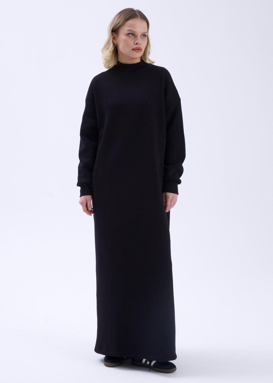 Comfy Sweat Elbise Siyah