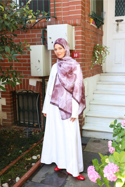 ORKİDE DESEN SOFT BAMBU ŞAL Bordo