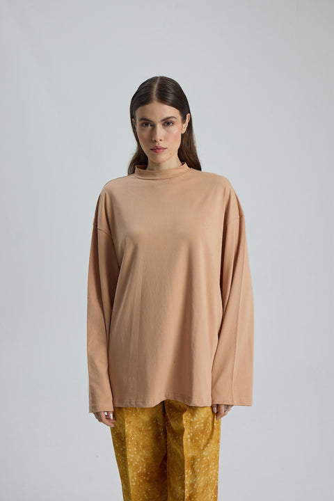 Dik Yaka Uzun Kollu Body Camel
