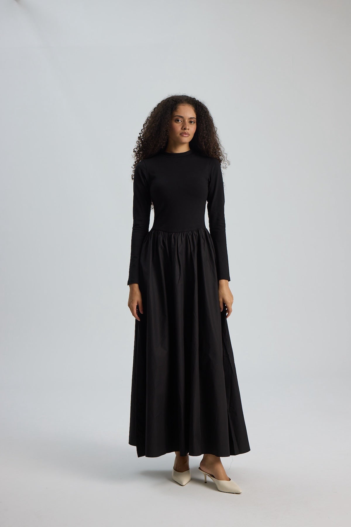 Noir Maxi Elbise Siyah